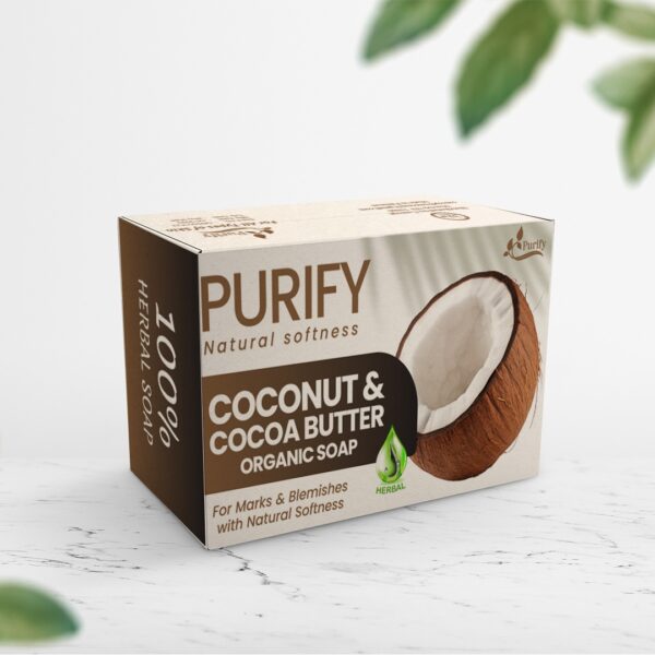 Coconut and Cocoa Butter Organic Soap – moisturizes and brightens skin naturally