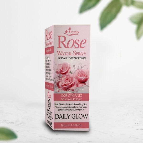 Organic Rose Water Spray - Natural Facial Toner & Cleanser - Purify Organics