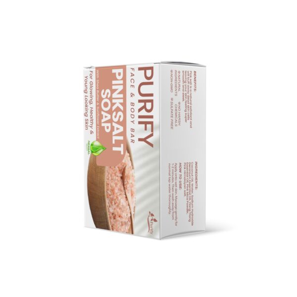 Pink Salt Soap Bar – natural exfoliating cleanser for radiant, glowing skin