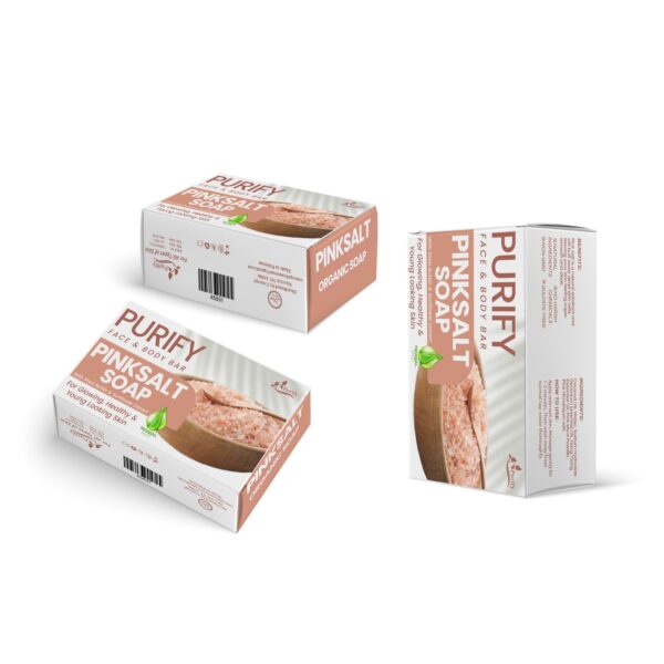 Pink Salt Soap Bar – natural exfoliating cleanser for radiant, glowing skin