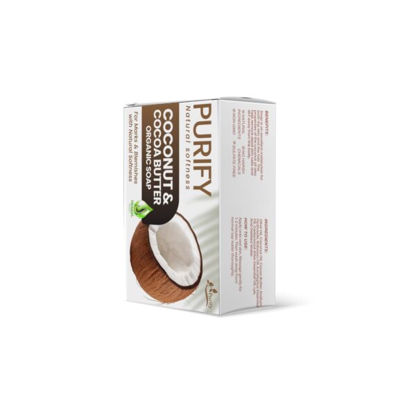 Coconut and Cocoa Butter Organic Soap – moisturizes and brightens skin naturally