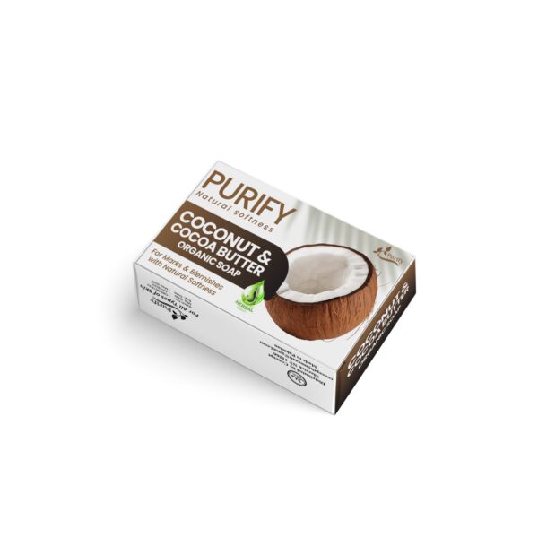 Coconut and Cocoa Butter Organic Soap – moisturizes and brightens skin naturally