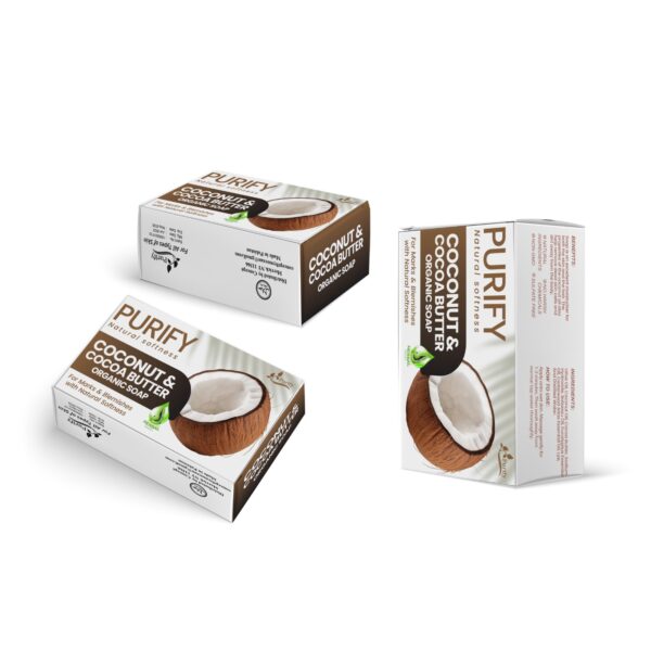 Coconut and Cocoa Butter Organic Soap – moisturizes and brightens skin naturally