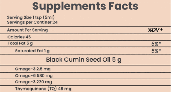 Cold-pressed Black Seed Oil 120ml bottle for skin and hair care