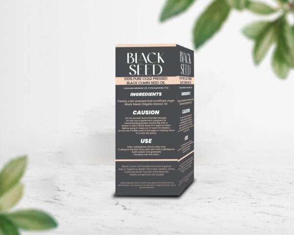 Cold-pressed Black Seed Oil 120ml bottle for skin and hair care